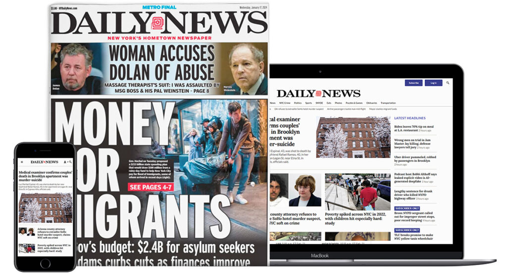 New York Daily News Subscriptions & Home Delivery | Subscriber Services